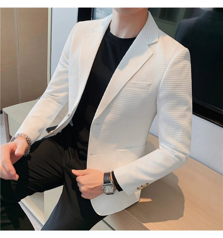 “Don’t Get It Twisted” Men’s Designer Business Casual Suit Jacket