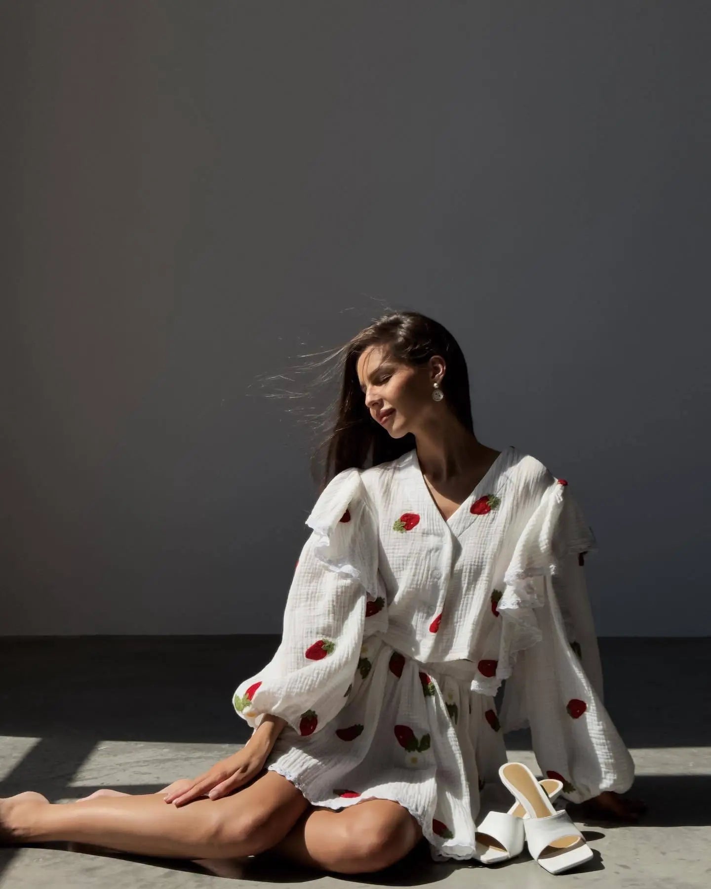 “Binded Lovers” Women’s Casual Long Sleeve 2 Piece Linen Outfit Set