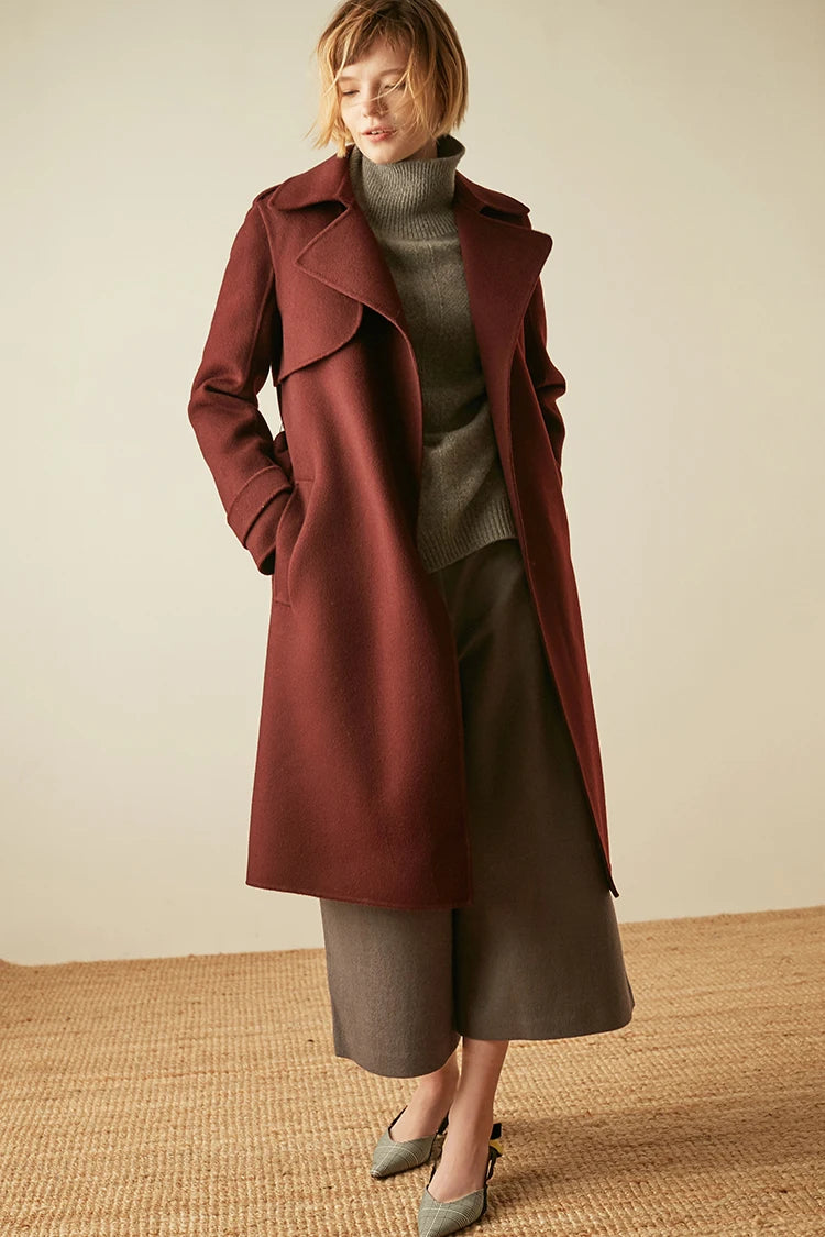“Autumn” Women’s Paragraph Knitted Designer Cashmere Sweater