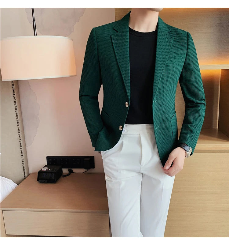“Don’t Get It Twisted” Men’s Designer Business Casual Suit Jacket