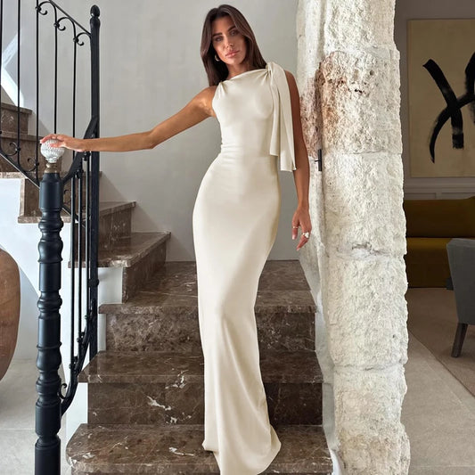 "Summer In Italy" Women's Sleeveless Bodycon Maxi Dres