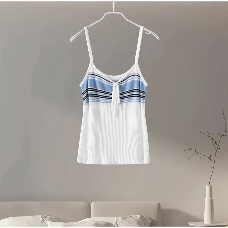 "Underneath It All" Women's Loose Fit Lace Up 2 Piece Sleeveless Outfit Set