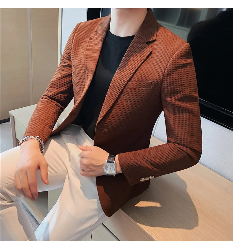 “Don’t Get It Twisted” Men’s Designer Business Casual Suit Jacket