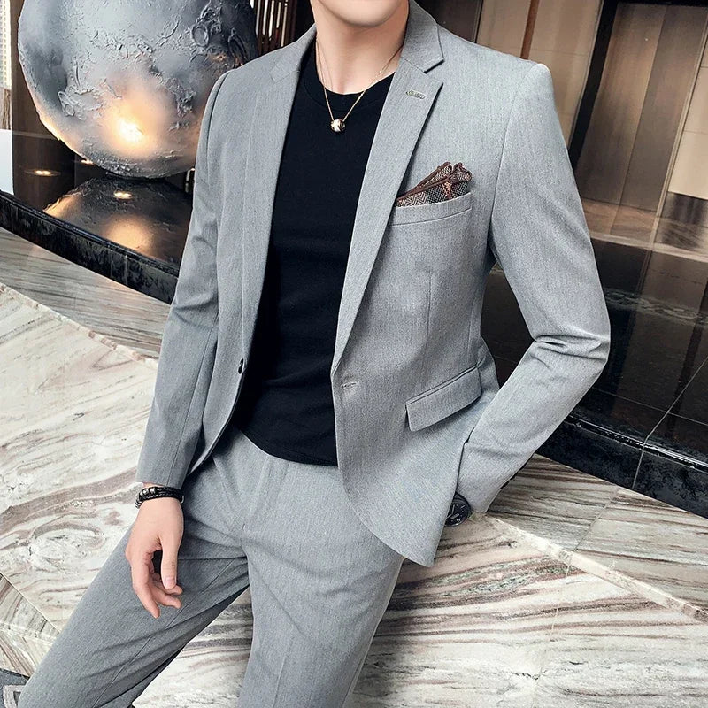 "Callan" Men's Plaid Business Suit
