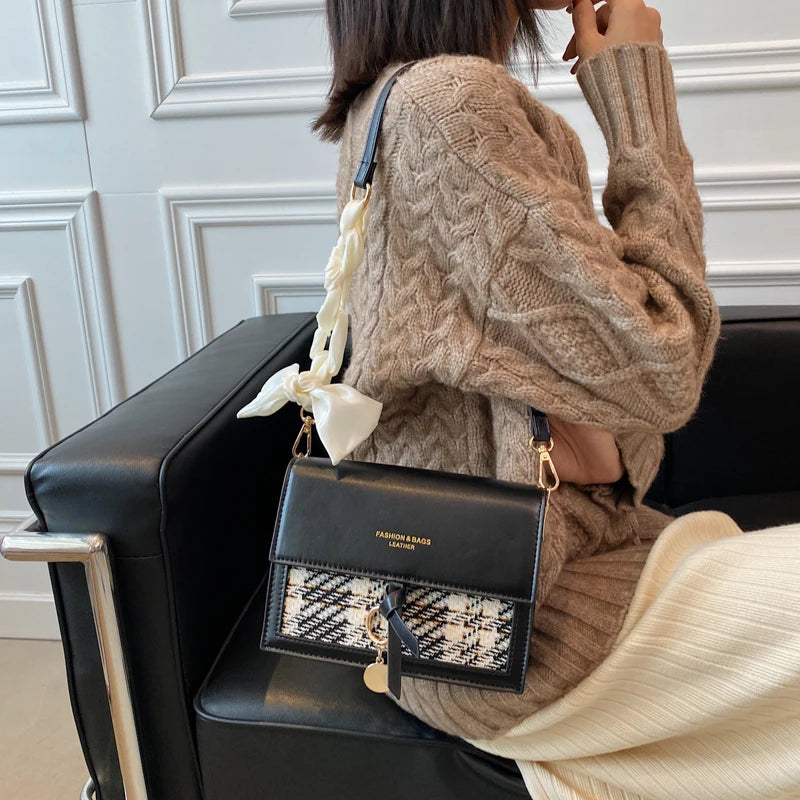 “SN Fashion” Women’s Casual Dual Color Designer Shoulder Bag
