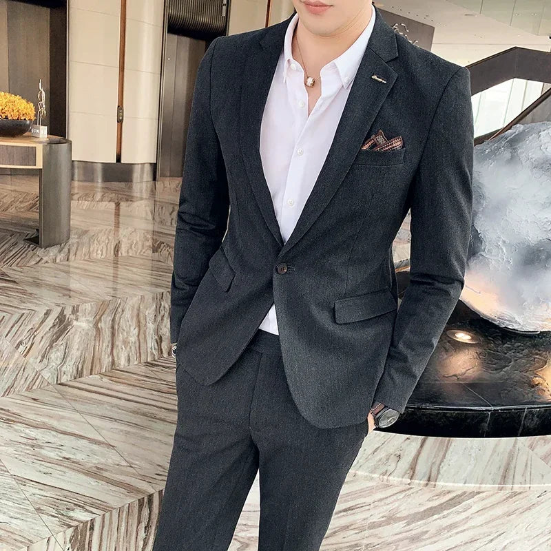 "Callan" Men's Plaid Business Suit