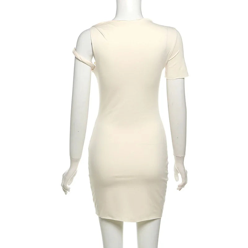 "Sweet Emotions" Women's Asymmetrical One Shoulder Mini Dress