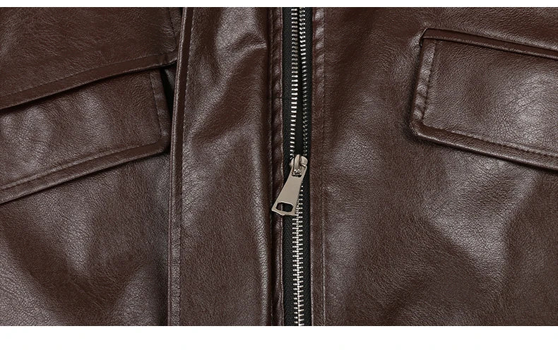 "Trinity" Women's Waterproof Long Sleeve Oversized Faux Leather Jacket