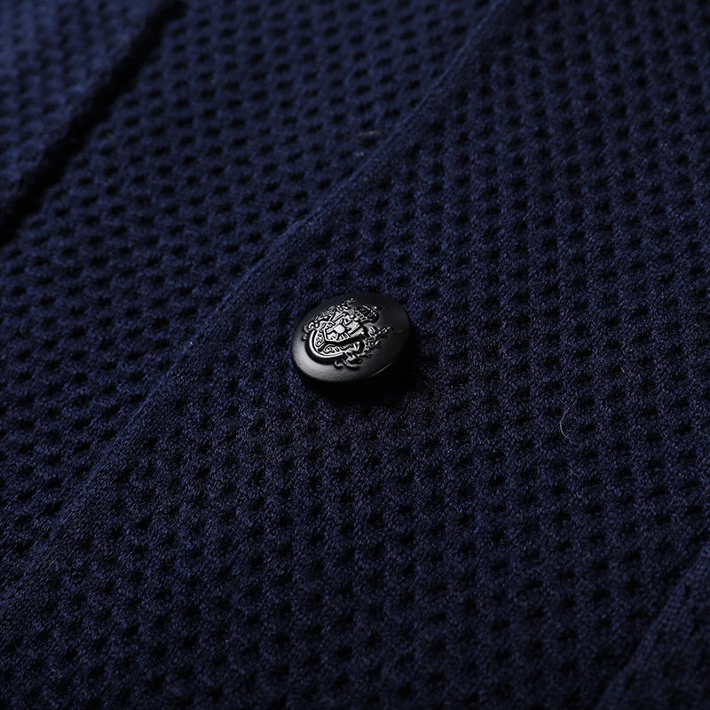 “Sophisticated”  Men’s Designer Knitted Slim Fit Cardigan
