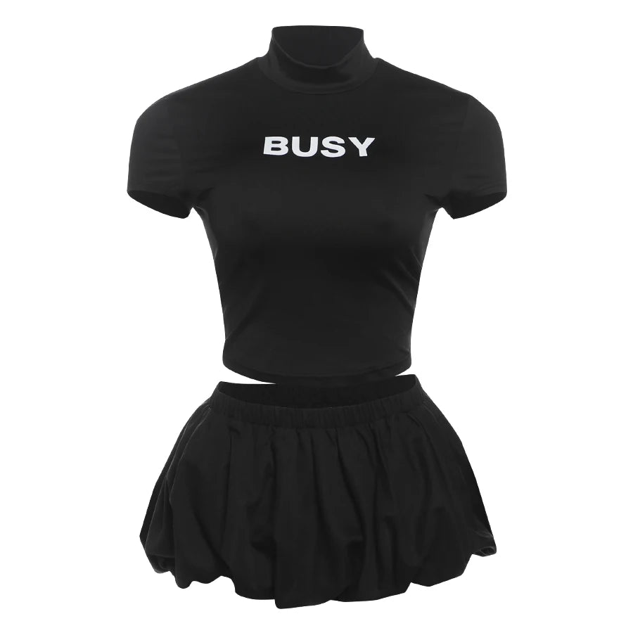 "Candy" Women's Casual Letter Print 2 Piece Matching Outfit Set