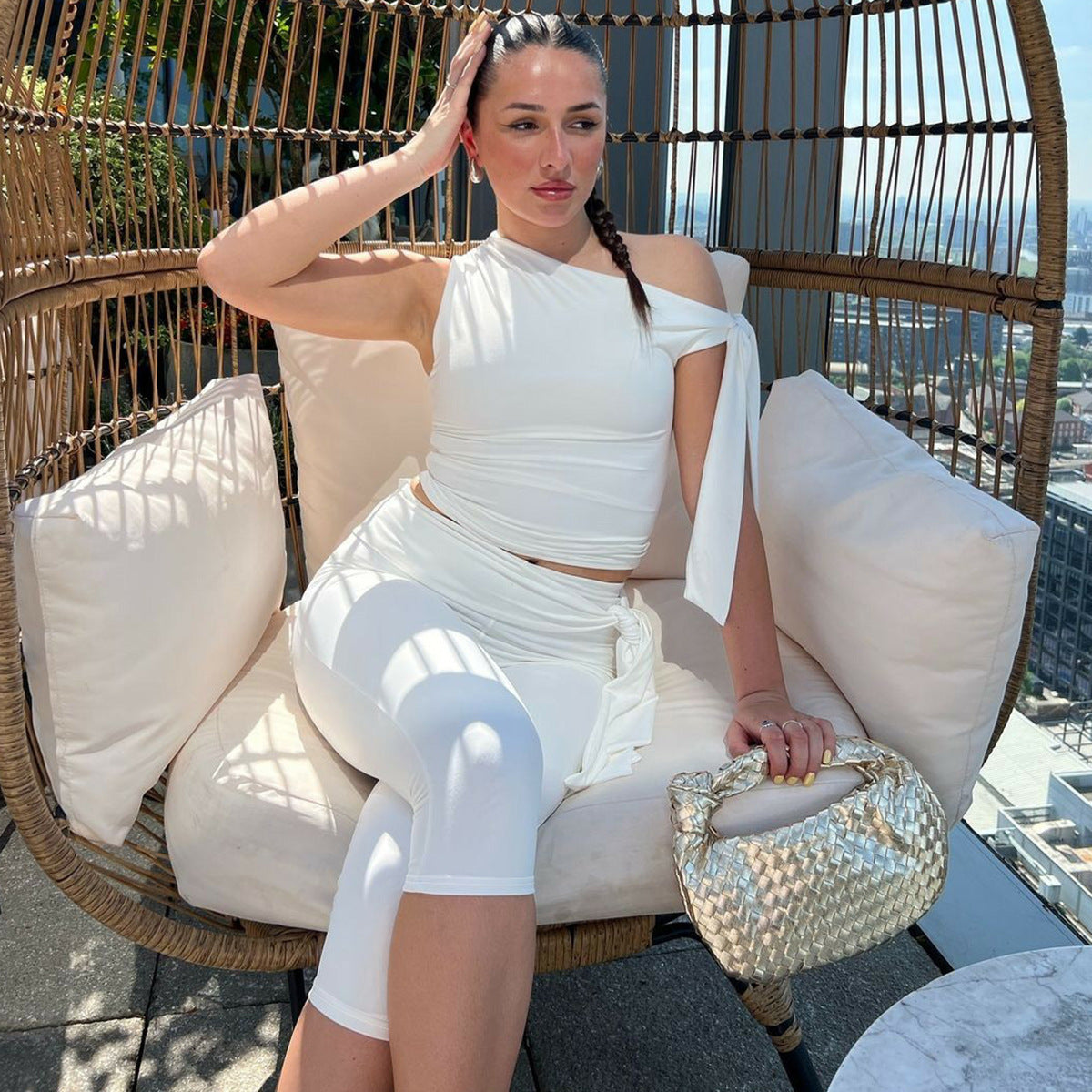 "Girl's Night Out" Women's Slim Fit Chic 2 Piece Matching Outfit Set